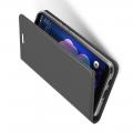 Тонкий Флип Чехол Книжка с Скрытым Магнитом и Отделением для Карты для HTC U12+ Черный