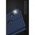 Тонкий Флип Чехол Книжка с Скрытым Магнитом и Отделением для Карты для Huawei Honor 8X Синий