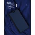 Тонкий Флип Чехол Книжка с Скрытым Магнитом и Отделением для Карты для Samsung Galaxy A7 2018 SM-A750 Синий