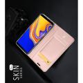 Тонкий Флип Чехол Книжка с Скрытым Магнитом и Отделением для Карты для Samsung Galaxy J4 Plus SM-J415 Розовое Золото