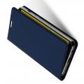 Тонкий Флип Чехол Книжка с Скрытым Магнитом и Отделением для Карты для Samsung Galaxy J6 SM-J600 Синий