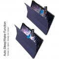 Тонкий Флип Чехол Книжка с Скрытым Магнитом для Samsung Galaxy Tab A 10.5 SM-T595 SM-T590 Синий