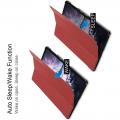 Тонкий Флип Чехол Книжка с Скрытым Магнитом для Samsung Galaxy Tab A 10.5 SM-T595 SM-T590 Коричневый
