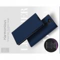 Тонкий Флип Чехол Книжка с Скрытым Магнитом и Отделением для Карты для Sony Xperia XA2 Синий