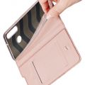 Тонкий Флип Чехол Книжка с Скрытым Магнитом и Отделением для Карты для Huawei P40 lite E Розовый