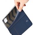 Тонкий Флип Чехол Книжка с Скрытым Магнитом и Отделением для Карты для Huawei P40 Lite / P40 Lite Синий