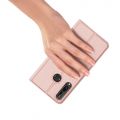 Тонкий Флип Чехол Книжка с Скрытым Магнитом и Отделением для Карты для Huawei Y6p Розовый