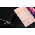 Тонкий Флип Чехол Книжка с Скрытым Магнитом и Отделением для Карты для iPhone 11 Pro Max Розовый