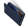 Тонкий Флип Чехол Книжка с Скрытым Магнитом и Отделением для Карты для Nokia 9 PureView Синий