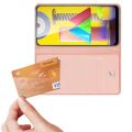 Тонкий Флип Чехол Книжка с Скрытым Магнитом и Отделением для Карты для Samsung Galaxy M31 Розовый