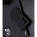 Тонкий Флип Чехол Книжка с Скрытым Магнитом и Отделением для Карты для Samsung Galaxy Note 10 Черный