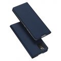 Тонкий Флип Чехол Книжка с Скрытым Магнитом и Отделением для Карты для Samsung Galaxy Note 10 Lite Синий