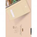 Тонкий Флип Чехол Книжка с Скрытым Магнитом и Отделением для Карты для Samsung Galaxy Note 10 Золотой