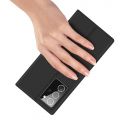 Тонкий Флип Чехол Книжка с Скрытым Магнитом и Отделением для Карты для Samsung Galaxy Note 20 Ultra Черный
