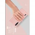 Тонкий Флип Чехол Книжка с Скрытым Магнитом и Отделением для Карты для Xiaomi Mi A3 Розовый
