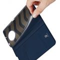 Тонкий Флип Чехол Книжка с Скрытым Магнитом и Отделением для Карты для Xiaomi Poco X3 NFC / X3 NFC Синий