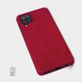 Тонкий Флип NILLKIN Qin Чехол Книжка для Samsung Galaxy A12 Красный