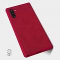 Тонкий Флип NILLKIN Qin Чехол Книжка для Samsung Galaxy Note 10 Красный