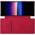 Тонкий Флип NILLKIN Qin Чехол Книжка для Sony Xperia 1 Красный