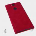 Тонкий Флип NILLKIN Qin Чехол Книжка для Sony Xperia XA2 Plus Красный