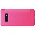 Тонкий Флип NILLKIN Sparkle Горизонтальный Боковой Чехол Книжка для Samsung Galaxy S10e Розовый