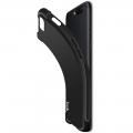 Ударопрочный бронированный IMAK чехол для Samsung Galaxy A10s с усиленными углами черный + защитная пленка на экран