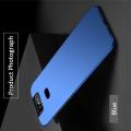 Ультратонкий Матовый Кейс Пластиковый Накладка Чехол для Asus Zenfone 6 ZS630KL Синий