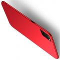 Ультратонкий Матовый Кейс Пластиковый Накладка Чехол для Huawei Honor View 30 Красный