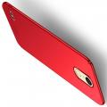 Ультратонкий Матовый Кейс Пластиковый Накладка Чехол для LG K11 Красный