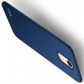 Ультратонкий Матовый Кейс Пластиковый Накладка Чехол для LG K11 Синий