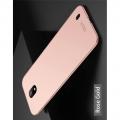 Ультратонкий Матовый Кейс Пластиковый Накладка Чехол для Nokia 1 Plus Розовое Золото