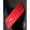 Ультратонкий Матовый Кейс Пластиковый Накладка Чехол для Nokia 6.1 Plus Красный