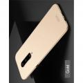 Ультратонкий Матовый Кейс Пластиковый Накладка Чехол для OnePlus 7 Pro Золотой