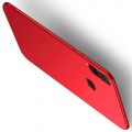 Ультратонкий Матовый Кейс Пластиковый Накладка Чехол для Samsung Galaxy A20s Красный