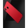 Ультратонкий Матовый Кейс Пластиковый Накладка Чехол для Samsung Galaxy A40 Красный