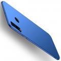 Ультратонкий Матовый Кейс Пластиковый Накладка Чехол для Samsung Galaxy A60 Синий