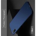Ультратонкий Матовый Кейс Пластиковый Накладка Чехол для Samsung Galaxy A7 2018 SM-A750 Синий