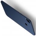 Ультратонкий Матовый Кейс Пластиковый Накладка Чехол для Samsung Galaxy M20 Синий
