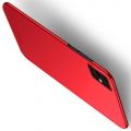 Ультратонкий Матовый Кейс Пластиковый Накладка Чехол для Samsung Galaxy S20 Plus Красный