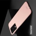 Ультратонкий Матовый Кейс Пластиковый Накладка Чехол для Samsung Galaxy S20 Ultra Розовый