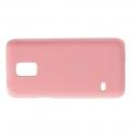 Ультратонкий Матовый Кейс Пластиковый Накладка Чехол для Samsung Galaxy S5 Mini Розовый