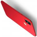 Ультратонкий Матовый Кейс Пластиковый Накладка Чехол для Xiaomi Mi 8 SE Красный