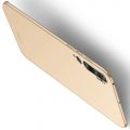Ультратонкий Матовый Кейс Пластиковый Накладка Чехол для Xiaomi Mi Note 10 Золотой
