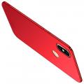 Ультратонкий Матовый Кейс Пластиковый Накладка Чехол для Xiaomi Redmi Note 6 / Note 6 Pro Красный