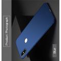 Ультратонкий Матовый Кейс Пластиковый Накладка Чехол для Xiaomi Redmi Note 6 / Note 6 Pro Синий