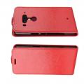Вертикальный флип чехол книжка с откидыванием вниз для HTC U12+ - Красный