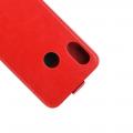 Вертикальный флип чехол книжка с откидыванием вниз для HTC U12 life - Красный
