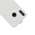 Вертикальный флип чехол книжка с откидыванием вниз для Huawei Honor 8X - Белый