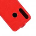 Вертикальный флип чехол книжка с откидыванием вниз для Huawei P Smart Z - Красный