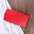 Вертикальный флип чехол книжка с откидыванием вниз для Huawei P20 - Красный
